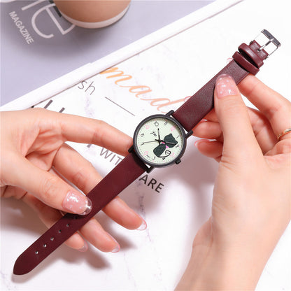 Cute Cat Ladies Casual Wrist Watch - Coprate