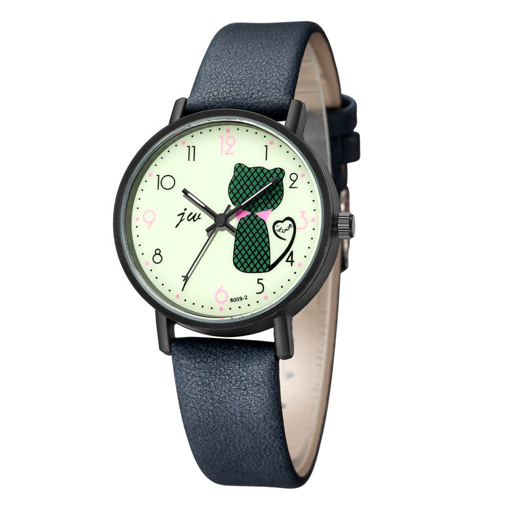 Cute Cat Ladies Casual Wrist Watch - Coprate