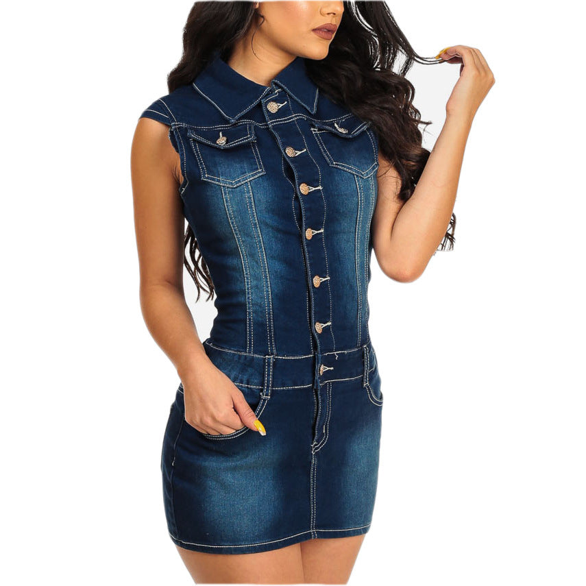 Women Denim dress - Coprate