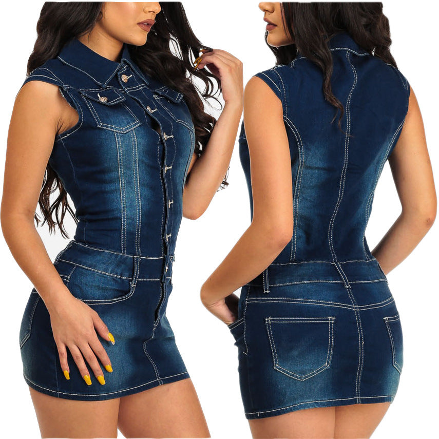 Women Denim dress - Coprate