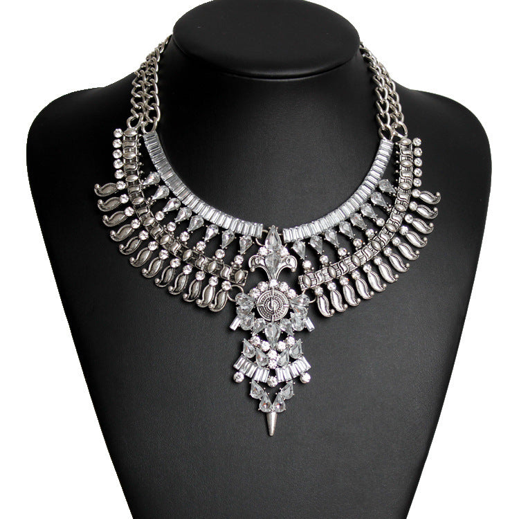 diamond crystal necklace - Coprate