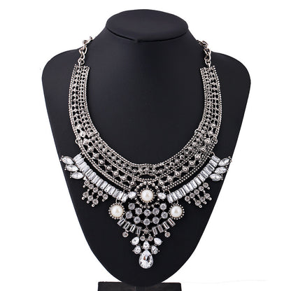 diamond crystal necklace - Coprate