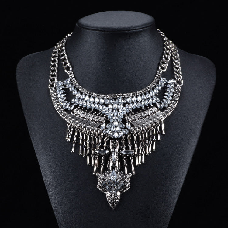 diamond crystal necklace - Coprate