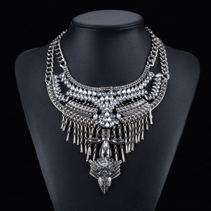 diamond crystal necklace - Coprate