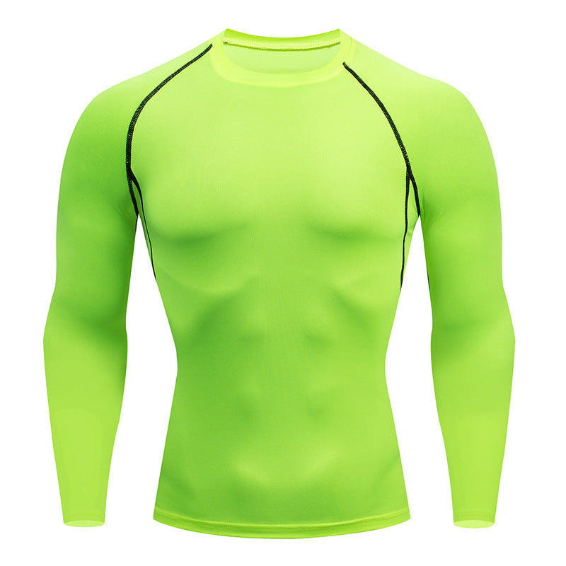 Long-Sleeved Fitness  Clothes For Men