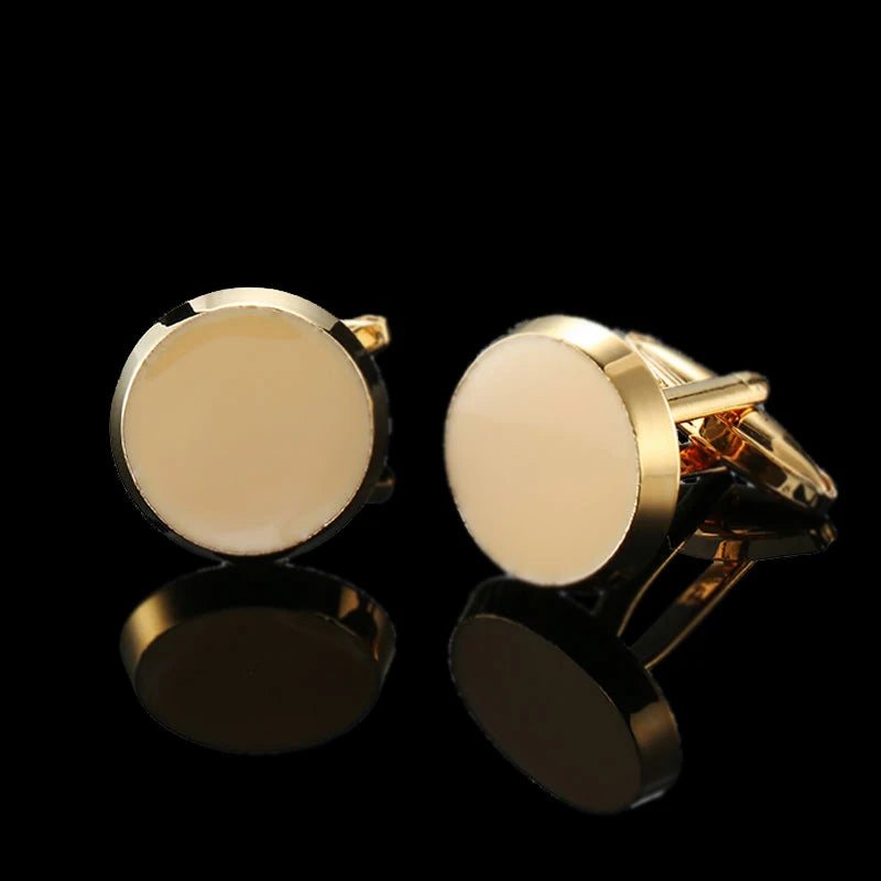 Summer new high quality brass plated 18K Gold luxury gold Cufflinks classic style fashion men's French shirt cufflink man gift