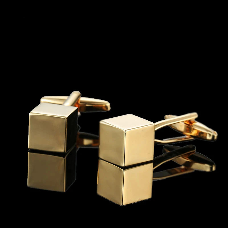 Summer new high quality brass plated 18K Gold luxury gold Cufflinks classic style fashion men's French shirt cufflink man gift