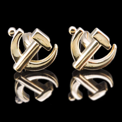 Summer new high quality brass plated 18K Gold luxury gold Cufflinks classic style fashion men's French shirt cufflink man gift