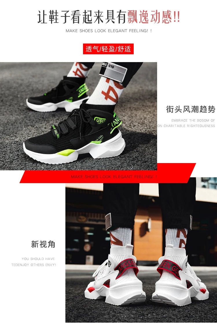 shoes men tenis sneakers men trainers Breathable shoes couple high-top loafers shoes breathable tides sport shoes running shoes