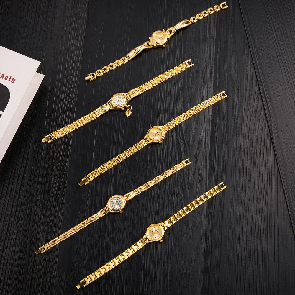 Simple Elegant Small Women's Watches Luxury Brand Gold Wrist Watches for Women Ladies Quartz Watches for Girls montre femme