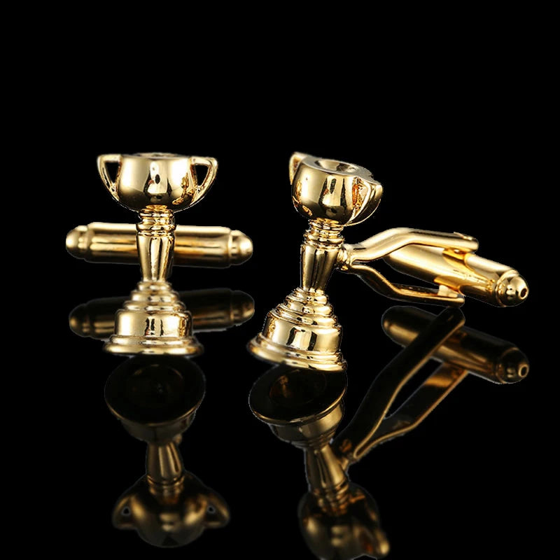 Summer new high quality brass plated 18K Gold luxury gold Cufflinks classic style fashion men's French shirt cufflink man gift