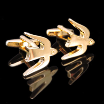 Summer new high quality brass plated 18K Gold luxury gold Cufflinks classic style fashion men's French shirt cufflink man gift