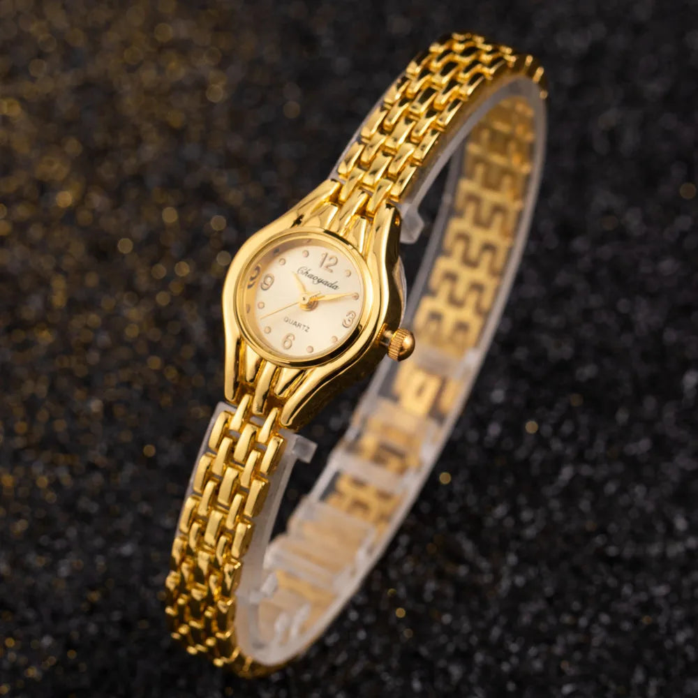 Simple Elegant Small Women's Watches Luxury Brand Gold Wrist Watches for Women Ladies Quartz Watches for Girls montre femme