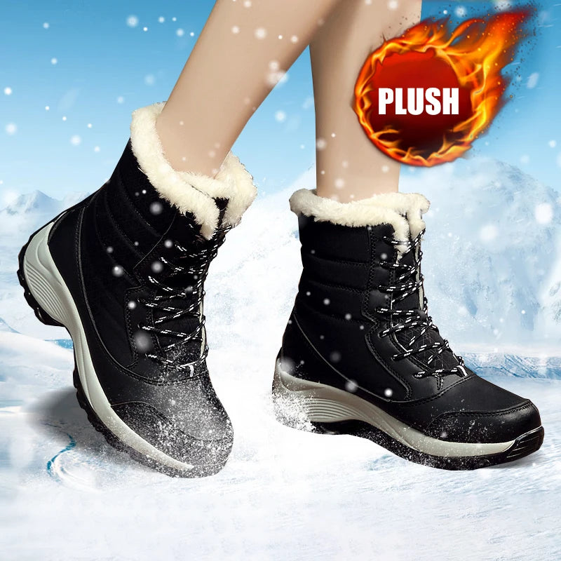 Chunky Platform Waterproof Non-slip Warm Shoes