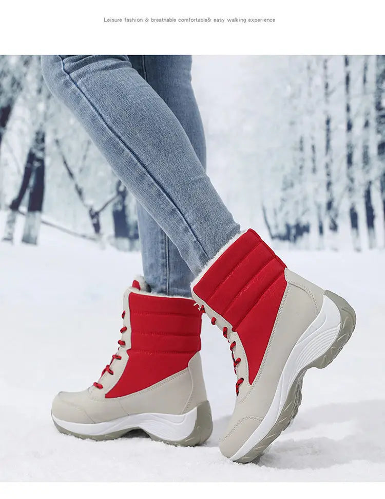 Chunky Platform Waterproof Non-slip Warm Shoes