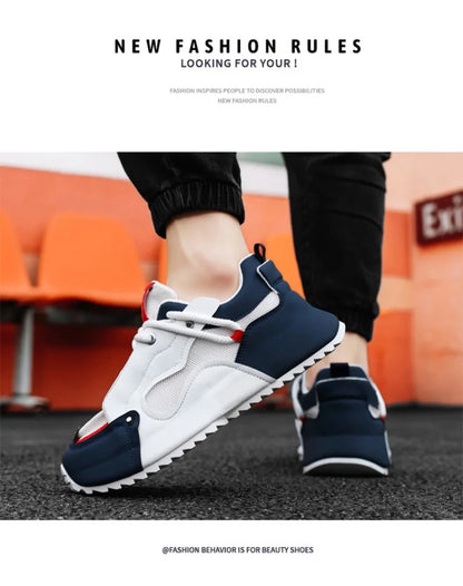 Men Sneaker Breathable Casual Shoe Thick Sole