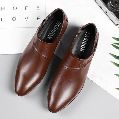 Oxfords Leather Shoes for Men Luxury Business Men Dress Shoes Party Wedding Office Work Shoe 2025 New Men Loafers Big size 38-50