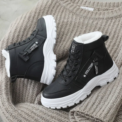 Winter Snow Boots for Women Casual High-top Shoes Warm Womens Sneakers Platform Ankle Boots Plus Size 45 Zapatillas De Mujer New