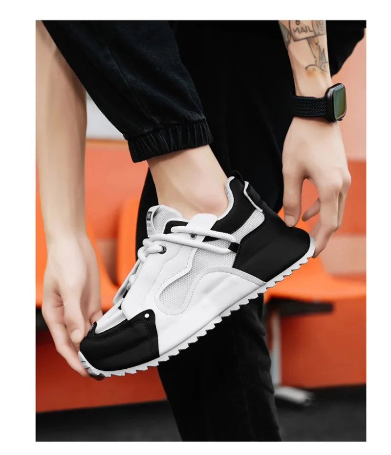 Men Sneaker Breathable Casual Shoe Thick Sole