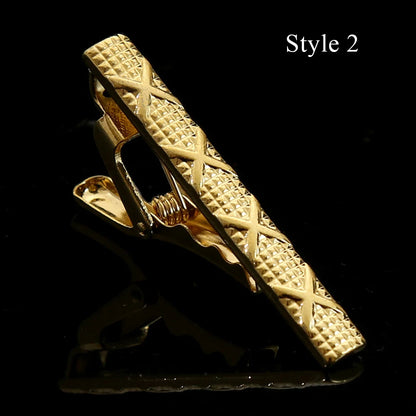 Classic Design Metal Necktie Tie Clasp Clip