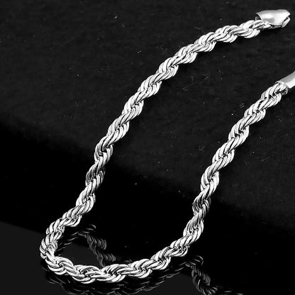 Elegant Women's Bracelet Silver Plated Twist Bangle Cuff Charm Bracelet Clasp Party Fashion Jewelry Gift