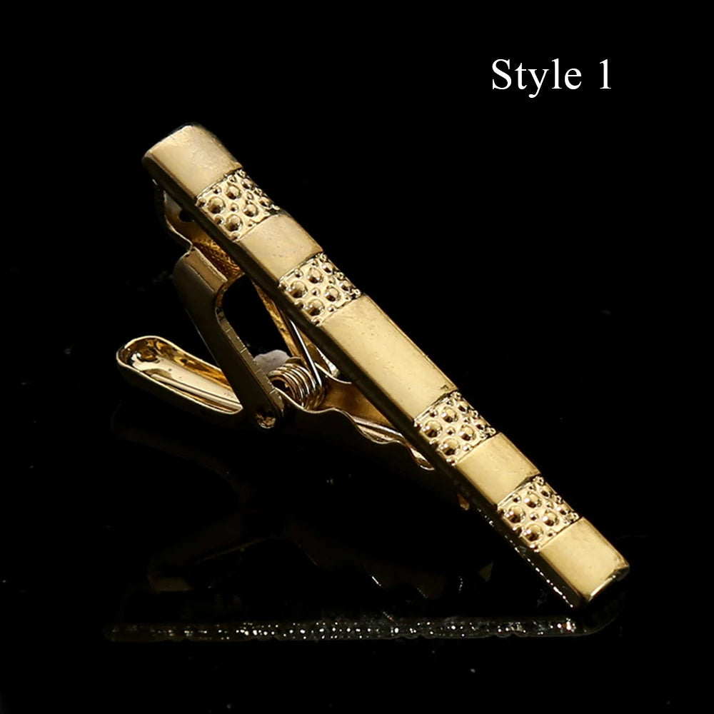 Classic Design Metal Necktie Tie Clasp Clip