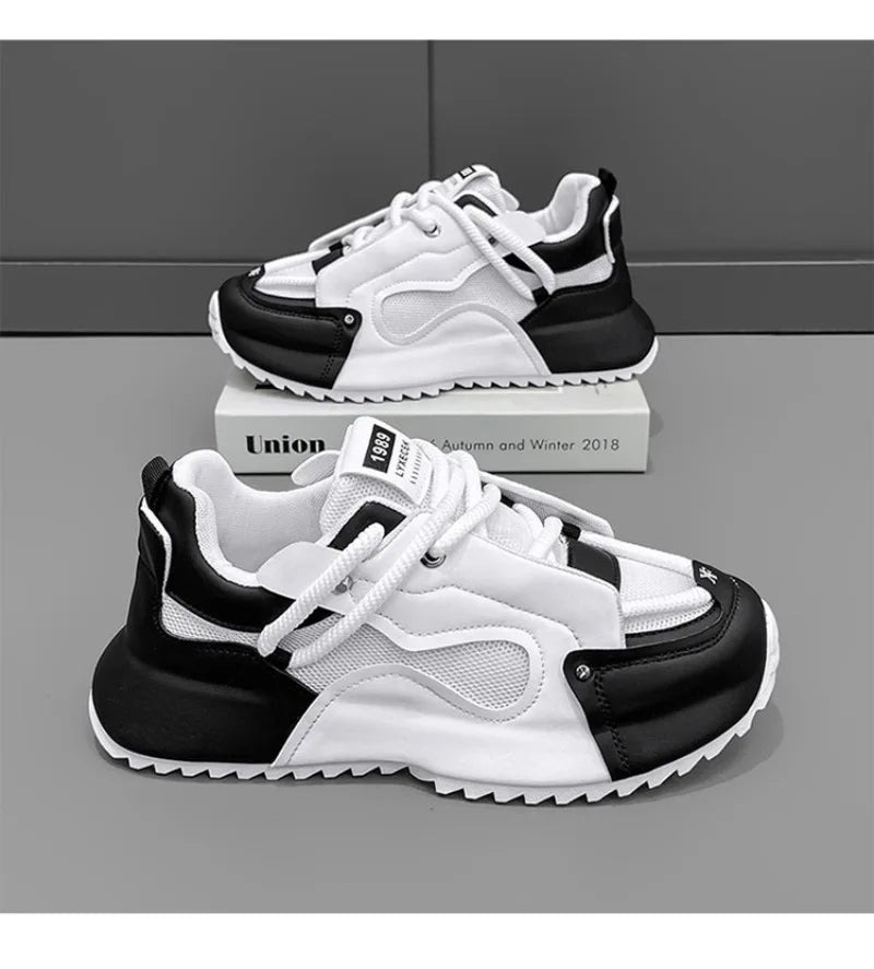 Men Sneaker Breathable Casual Shoe Thick Sole