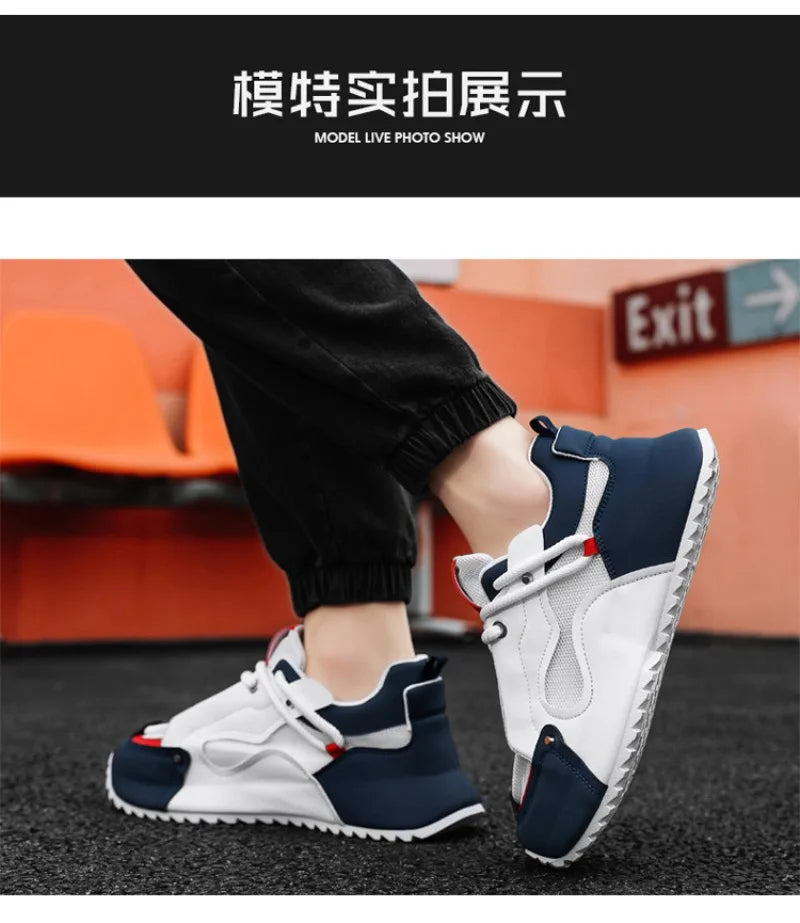 Men Sneaker Breathable Casual Shoe Thick Sole