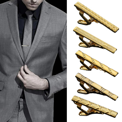 Classic Design Metal Necktie Tie Clasp Clip