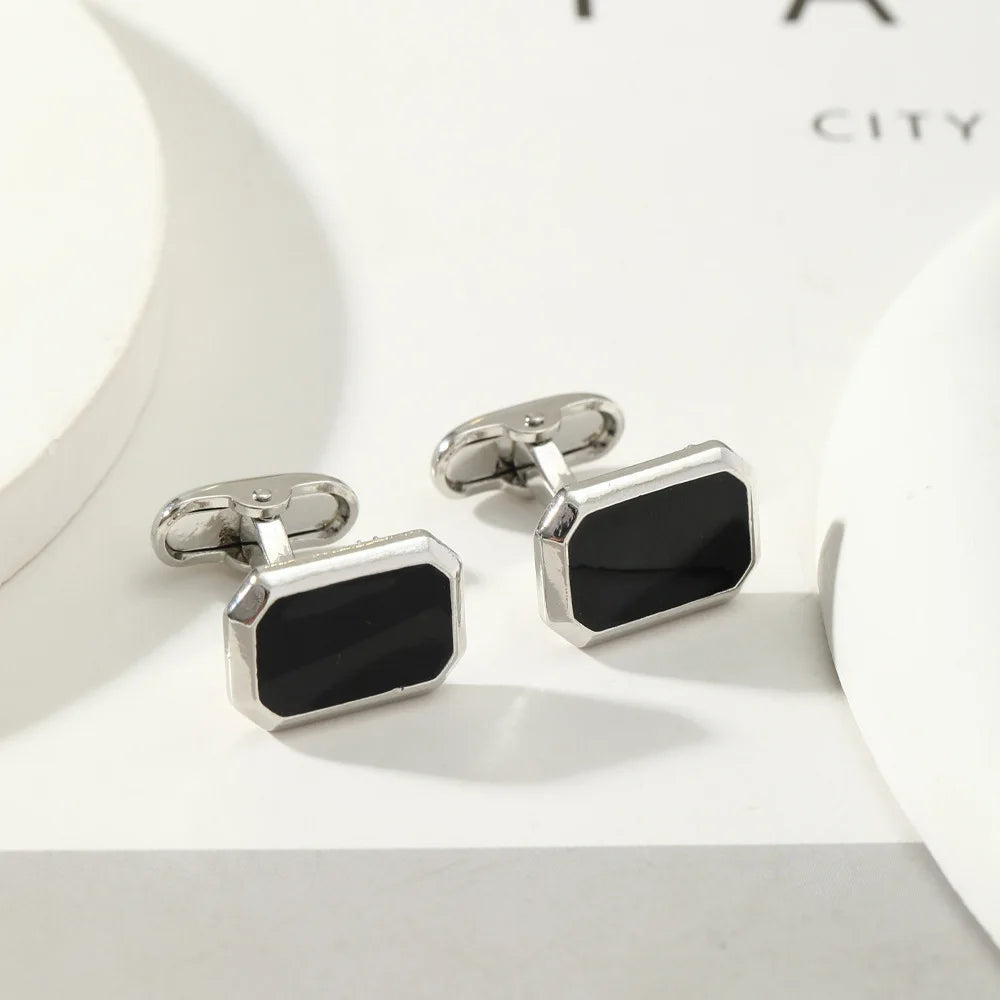 French Square Cufflinks Fashion Men