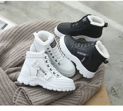 Winter Snow Boots for Women Casual High-top Shoes Warm Womens Sneakers Platform Ankle Boots Plus Size 45 Zapatillas De Mujer New