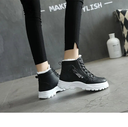 Winter Snow Boots for Women Casual High-top Shoes Warm Womens Sneakers Platform Ankle Boots Plus Size 45 Zapatillas De Mujer New