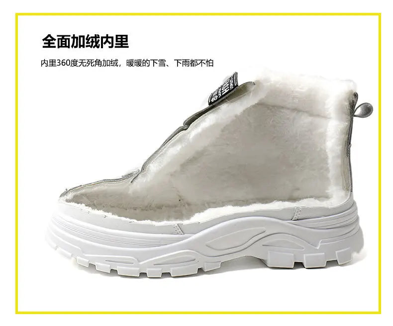 Winter Snow Boots for Women Casual High-top Shoes Warm Womens Sneakers Platform Ankle Boots Plus Size 45 Zapatillas De Mujer New