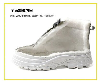 Winter Snow Boots for Women Casual High-top Shoes Warm Womens Sneakers Platform Ankle Boots Plus Size 45 Zapatillas De Mujer New