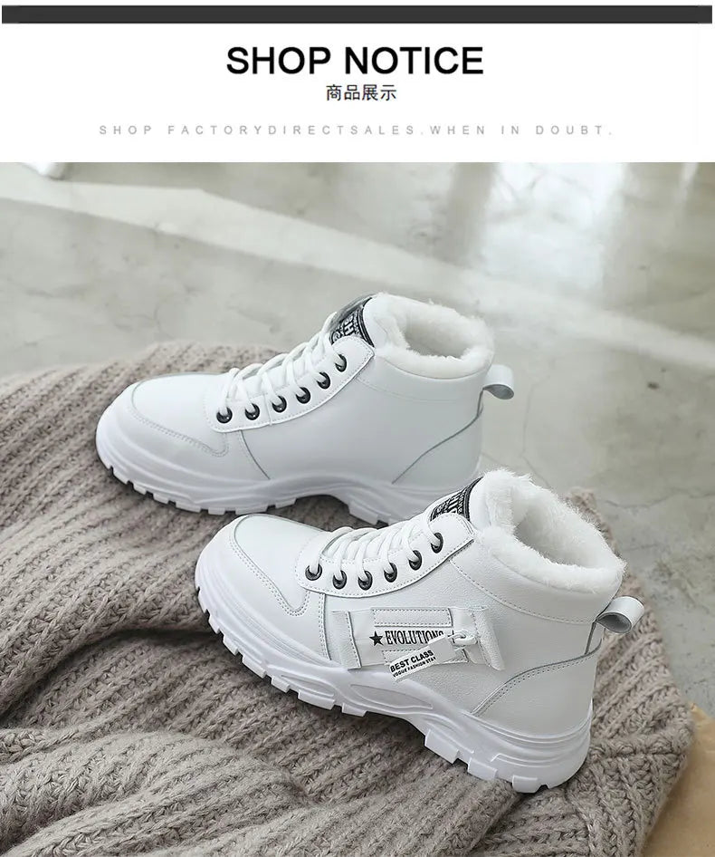 Winter Snow Boots for Women Casual High-top Shoes Warm Womens Sneakers Platform Ankle Boots Plus Size 45 Zapatillas De Mujer New