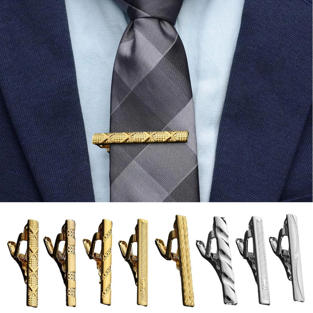 Classic Design Metal Necktie Tie Clasp Clip