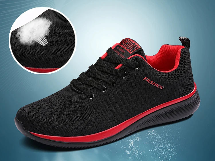 Men Running Walking Knit Shoes Fashion Casual Men Sneakers Breathable Sport Athletic Gym Lightweight Running Shoes