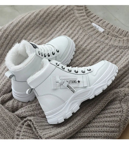 Winter Snow Boots for Women Casual High-top Shoes Warm Womens Sneakers Platform Ankle Boots Plus Size 45 Zapatillas De Mujer New