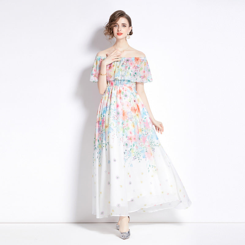 Split Chiffon Dress Women - Coprate